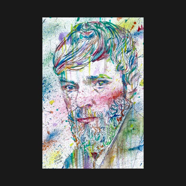 D. H. LAWRENCE watercolor portrait .3 by lautir