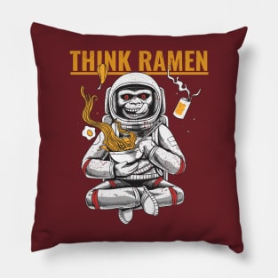 Think Ramen Space Monkey Pillow