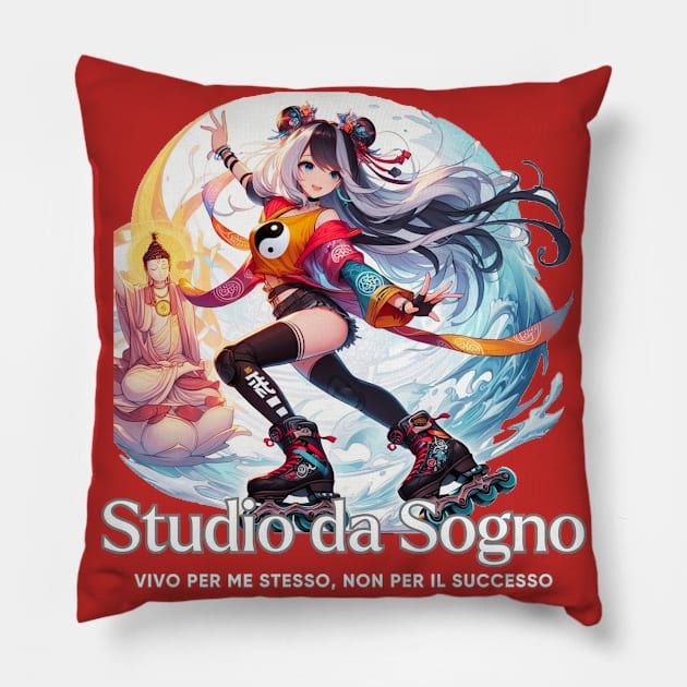 Kawaii, Anime Girl, Studio Da Sogno II | Catsie Cat Pillow by Catsie Cat