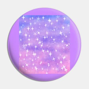 Pastel Glittery Galaxy Background Pin