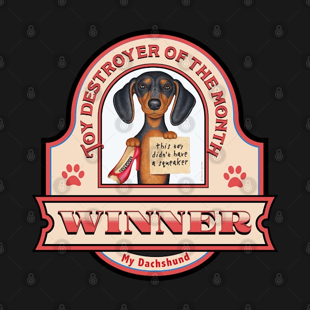 Dachshund-Attitude of the Month Winner by Danny Gordon Art