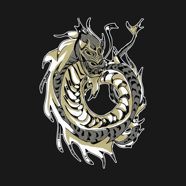Chinese Gold Dragon by Lola1b