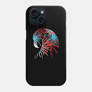 Eagle Fireworks Silhouette Phone Case