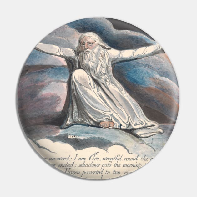 America. A Prophecy, Plate 10, "The Terror Answered...." by William Blake Pin by Classic Art Stall