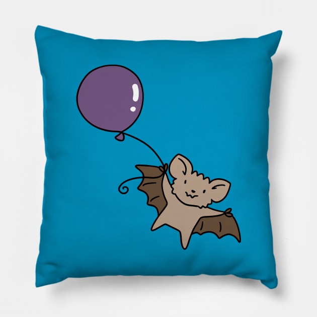 Purple Balloon Bat Pillow by saradaboru