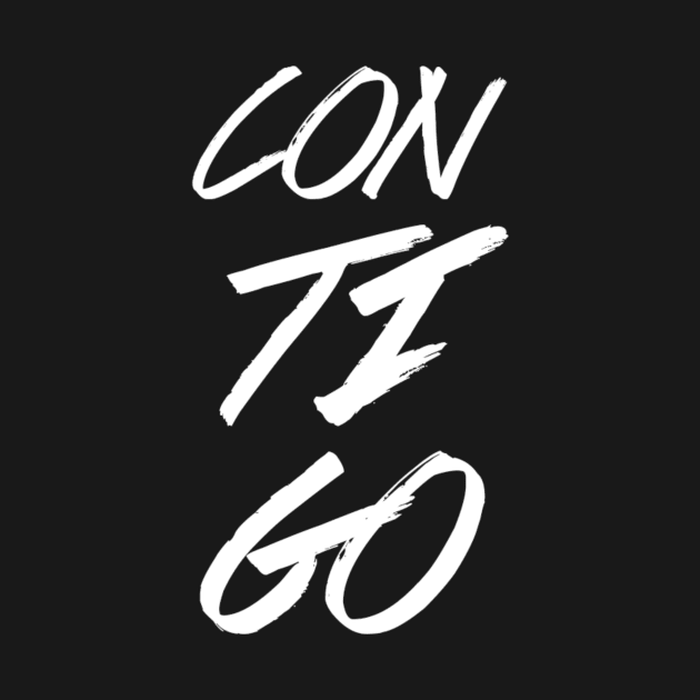 Contigo, minimalist, text based-typografy, spanish design. by VISUALIZED INSPIRATION