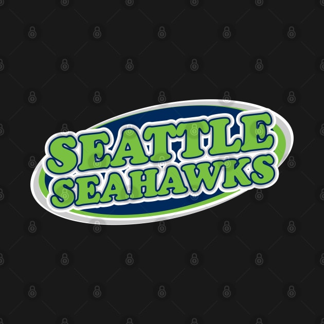 SEATTLE SEAHAWKS LOGO GREEN CIRCLE by AnggiePratama