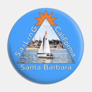 Sailing Santa Barbara California Pin