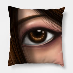 Brown Eyes Pillow