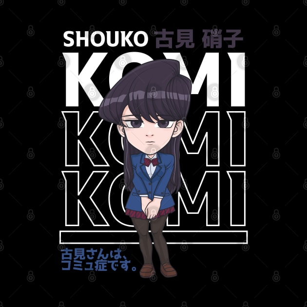 Shouko Komi Chibi by TeeTowArt