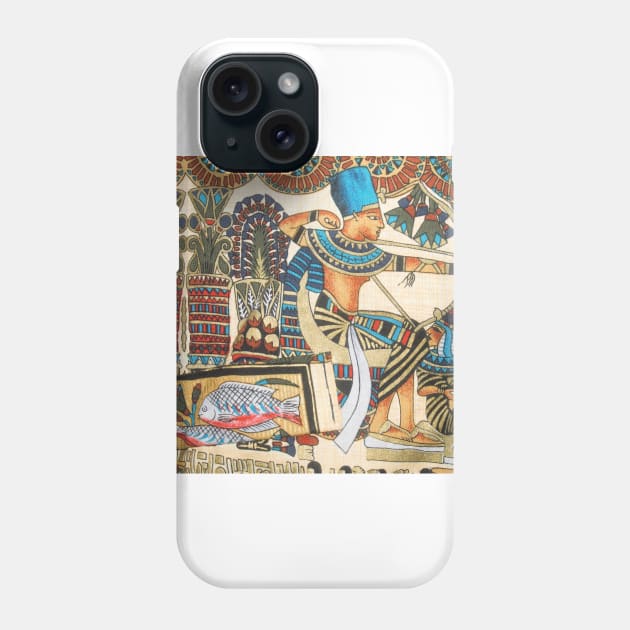 Kemetic Archer with Pisces Phone Case by BenjiRetroWave