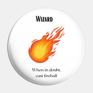 Wizard Fireball Pin