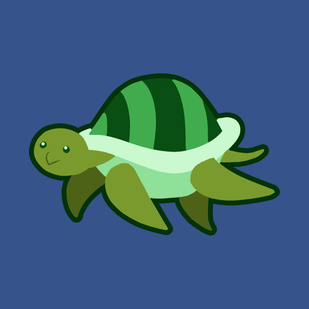 Cute Green Turtle by saradaboru