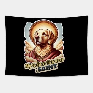 Golden Retriever Saint 2 Tapestry