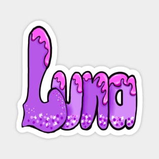 Luna the best personalised gifts Magnet