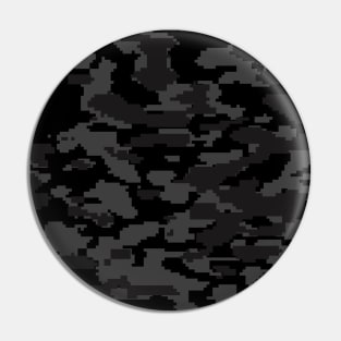 Black Camo pattern digital Camouflage Pin