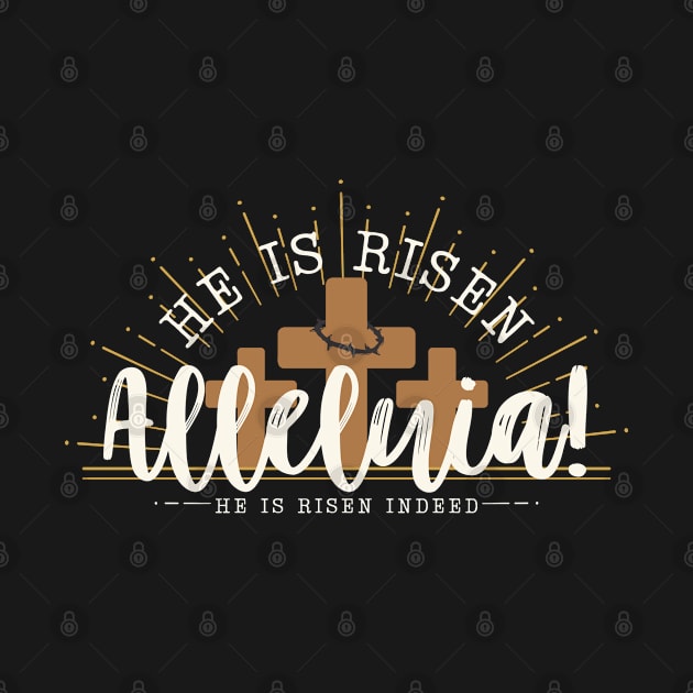 Alleluia! Crosses Easter Tee by Little Fishes Catholic Tees