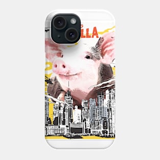 Pigzilla Funny Pigs Farm Poultry Farmer Gifts Phone Case