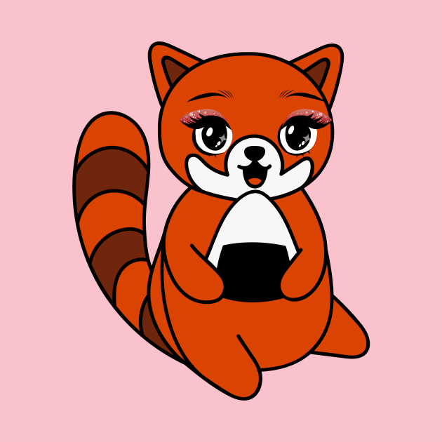 Red Panda Onigiri by CuteAndFun