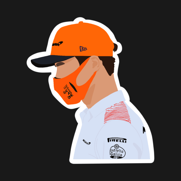 Lando Norris at the 2020 Bahrain Grand Prix by royaldutchness