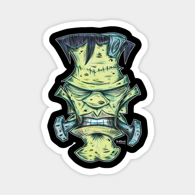 "Frankenscream!" Magnet by PheckArt