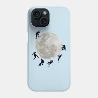 Climbing on the moon Phone Case