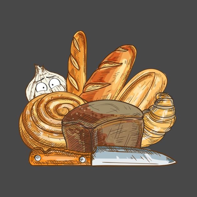 Bread and Garlic by NewWorldIsHere