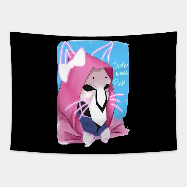 Pink Bunny Reaper Tapestry by ScarletMikan