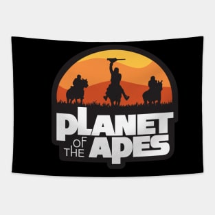 Planet of the Apes x TV logo Tapestry