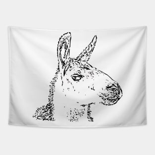 Lama (black) Tapestry