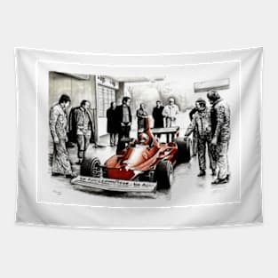 Niki Lauda. Ferrari 312T Tapestry