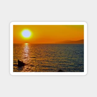 Greece. Mykonos. Sunset. Magnet