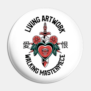 Living Artwork Walking Masterpiece Pin