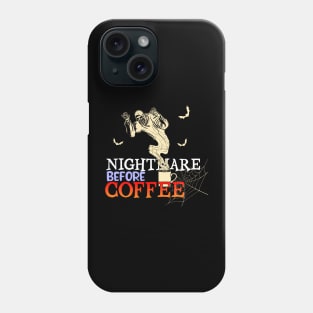 nightmare before coffee halloween costume Phone Case