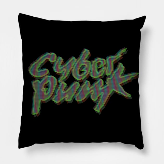 cyberpunk8 Pillow by justduick