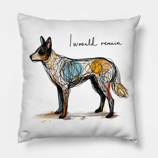 Steadfast Guardian - Blue Heeler Pillow by BarkandStick