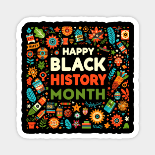 Happy Black History Month Magnet