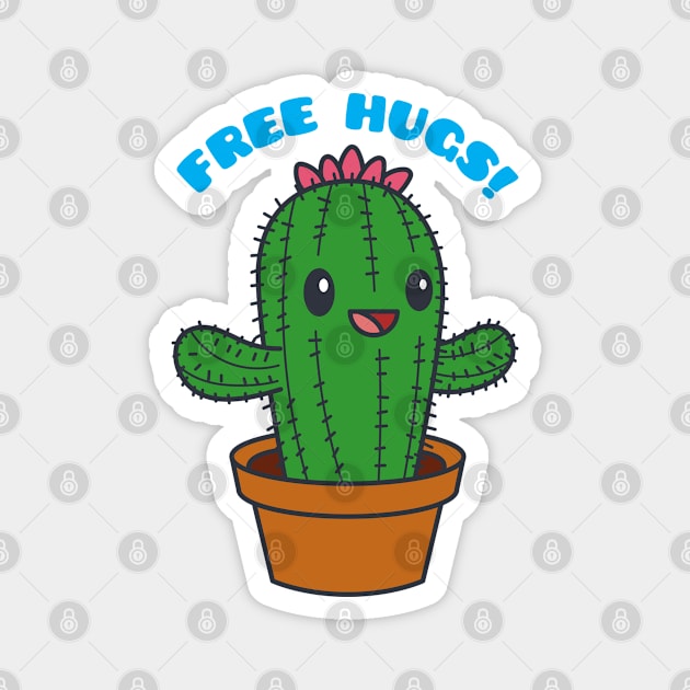 Free Hugs Cactus Magnet by rudypagnel