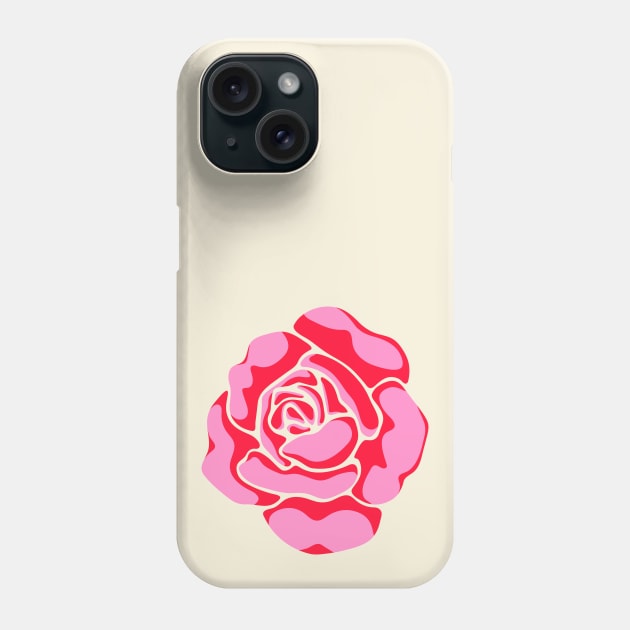 BIG ROSE Bright Fuchsia Pink Red Flower - UnBlink Studio by Jackie Tahara Phone Case by UnBlink Studio by Jackie Tahara