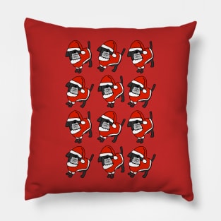 Twelve Santa Dogs of Christmas Pillow