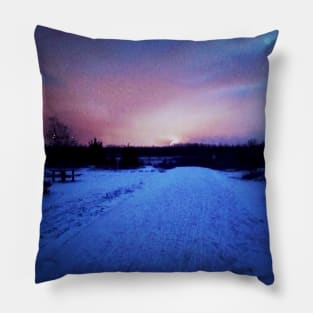 Winter sky Pillow