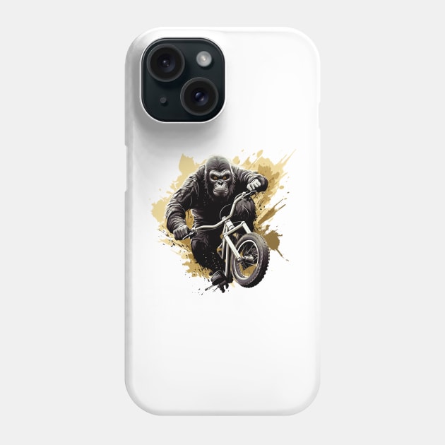 gorilla bmx Phone Case by enzo studios