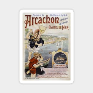 Arcachon France Vintage Poster 1896 Magnet