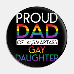 LGBTQ Proud Dad Gay Pride LGBT Ally Father's Day Pin