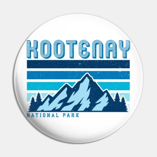 Kootenay national park retro vintage mountains Pin