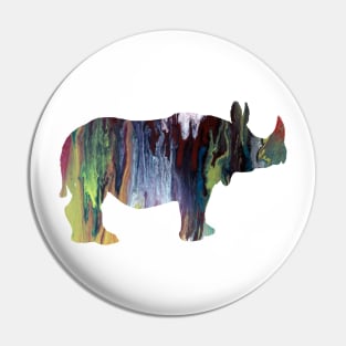 Rhino art Pin