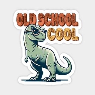 Cool old school dinosaur Magnet