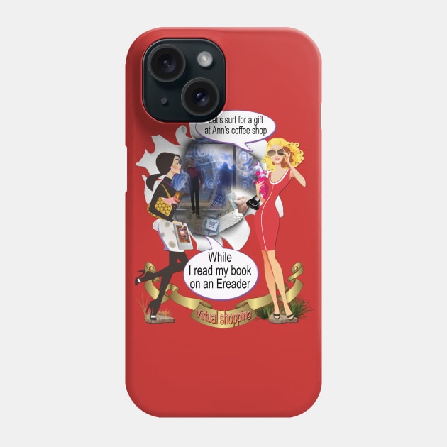 Virtual Shopping Phone Case by Just Kidding by Nadine May