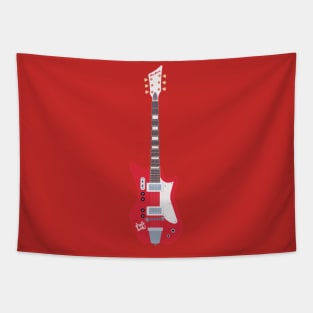 Guitar red Tapestry