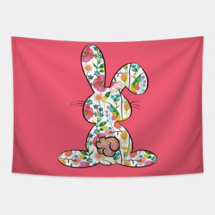 Pretty Easter Bunny floral pattern Tapestry